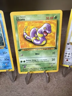 4 Card Pokemon Jungle/Fossil/Team Rocket Lot 1st ED Cards WOTC HP - Image 3