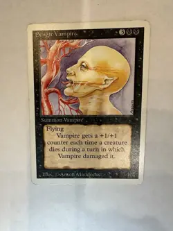 MTG Sengir Vampire Revised Edition Magic the Gathering Card LP - Image 1