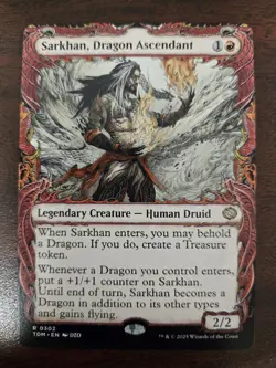 Sarkhan, Dragon Ascendant NM SHOWCASE Tarkir: Dragonstorm MTG FREE SHIPPING - Image 1