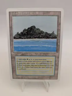 Tropical Island Revised Edition MTG Lightly Played / Near Mint (LP) Magic Dual - Image 1