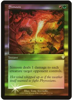 Magic the Gathering SIMOON #272/350 Invasion Gold Foil Uncommon NM 2000 - Image 1