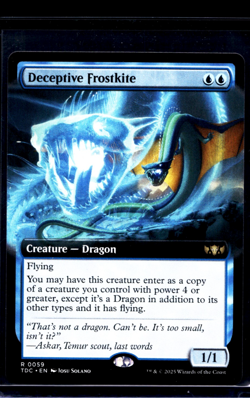 2025 MTG Magic The Gathering TDC Dragonstorm Commander #59 Deceptive Frostkite - Image 1