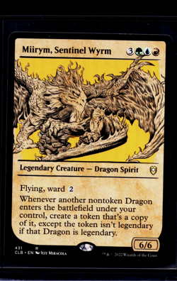 2022 MTG Magic The Gathering Battle for Baldurs Gate 431 Miirym Sentinel Wyrm LP - Image 1