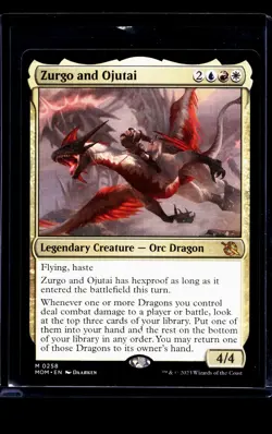 2023 MTG Magic The Gathering MOM March of the Machine #258 Zurgo and Ojutai - Image 1