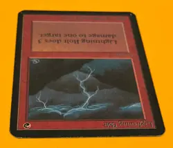 MTG LIGHTNING BOLT Alpha (OldManMTG 012-408) - Image 3