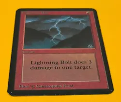 MTG LIGHTNING BOLT Alpha (OldManMTG 012-408) - Image 5