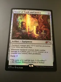 MTG Secret Lair #1096 Sword of Truth and Justice Foil - Image 1