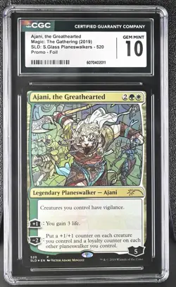 AJANI, THE GREATHEARTED Secret Lair Foil Stained Glass CGC 10 MTG [Nostalgium] - Image 1