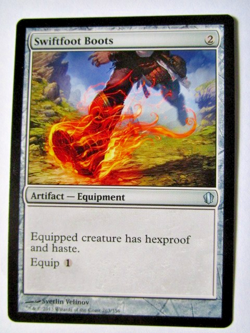 MTG Swiftfoot Boots Commander 2013 Light Play!! - Image 1