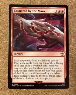 1x Ensnared by the Mara - Universes Beyond: Doctor Who - NM - MTG 0084 084 84 - Image 1