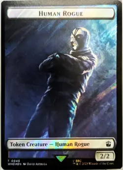 Cyberman\Human Rogue (Surge Foil) Doctor WHO | MTG EDH Double-Sided Token | NM - Image 2