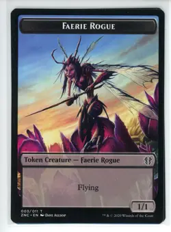 FAERIE ROGUE // GOBLIN ROGUE DOUB Zendikar Rising Commander #3//5 ZNC(NM+)(MTG) - Image 1