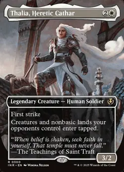 1x Thalia, Heretic Cathar - Borderless Light Play MTG Magic - Kid Icarus - - Image 1