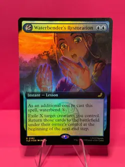 Magic The Gathering MTG Avatar Waterbenders Restoration Extended Art Foil - Image 1