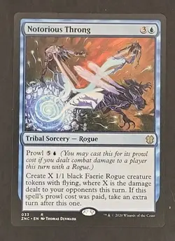 Notorious Throng Commander: Zendikar Rising MTG Regular Near Mint - Image 1