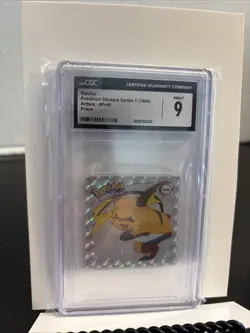Pokemon 1999 Raichu Artbox Series 1 Prism Sticker #PR40 CGC 9 Mint - Image 1
