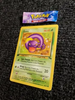 Pokemon TCG Ekans Fossil 46/62 1st Edition Wizards Base Set NM - Image 2