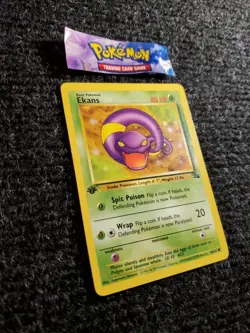 Pokemon TCG Ekans Fossil 46/62 1st Edition Wizards Base Set NM - Image 3