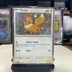 Pokemon TCG Destined Rivals - Eevee SVP 200 Checklane Blister Promo (Cosmo Holo) - Image 1