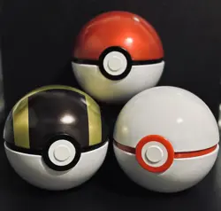 Pokemon Ultraball Pokeball Premier Ball PokeBall Tins Lot Of 3 (EMPTY) - Image 3