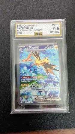 2023 POKEMON MEW EN-151 SPECIAL ILLUSTRATION RARE #202 ZAPDOS EX AGS 9.5 - Image 1