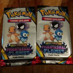 Pokemon Mega Evolution Phantasmal Flames Fun Packs x 2 - Image 1