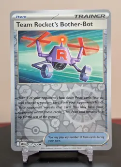 Pokemon Team Rocket's Bother-Bot #172/182 Destined Rivals English Reverse Holo - Image 1