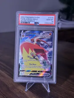 PSA 10 Blaziken VMax Full Art TG15/TG30 Silver Tempest Pokemon - Image 1