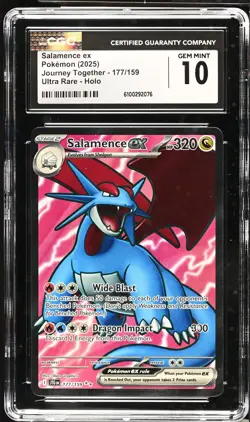 SALAMENCE EX Journey Together Full Art Rare #177 CGC 10 Pokemon [Nostalgium] - Image 1