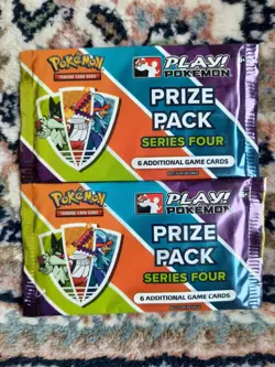 Pokemon TCG: Play! Pokemon Prize Booster Pack Series 4 x2 - New/Sealed/Rare - Image 1