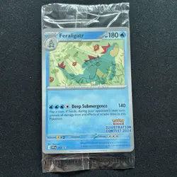 Pokemon Illustration Contest 2024 - Feraligatr Pikachu Toxtricity Promo Sealed - Image 1