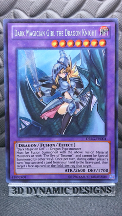 | Yugioh Dark Magician Girl the Dragon Knight DRLG-EN004 Secret Rare LP 🔥 | - Image 1