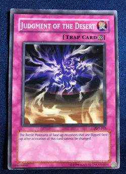 YUGIOH! ANCIENT SANCTUARY #AST-103 JUDGMENT OF THE DESERT UNLIMITED COMMON - Image 1