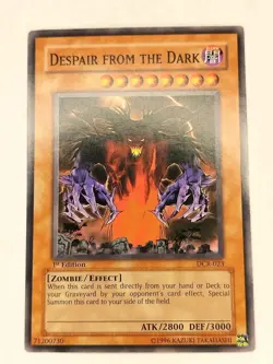 Yu-Gi-Oh! TCG Despair from the Dark DCR-023 Common 1st Edition LP - Image 1