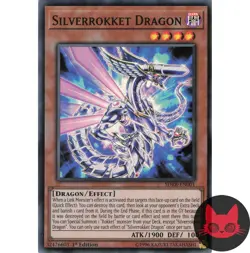 Yugioh Silverrokket Dragon SDRR-EN001 Super Rare 1st Edition NM - Image 1