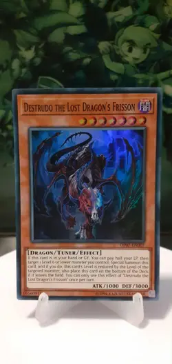 Destrudo the Lost Dragon's Frisson SUPER RARE Unlimited VLP OP07-EN007 - Image 1