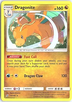 Dragonite - (Cosmos Holo) Promo Miscellaneous Cards & Products 119/181 LP Pokemo - Image 1