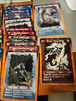 RAGE THE WEREWOLF APOCALYPSE Card Game Lot 1995 310 Total Cards - Image 5