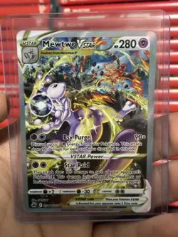 Mewtwo VSTAR Crown Zenith: Galarian Gallery Ultra Rare Card #GG44/GG70 - Image 3