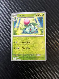 Pokemon Card Ivysaur Scarlet & Violet 151 Reverse Holo 002/165 Bisaknosp Mew - Image 1