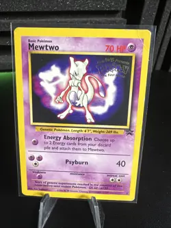 Pokemon TCG Mewtwo #3 WB Kids Presents the First Movie Card - Image 1