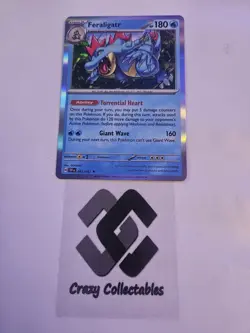 Pokemon Cards Feraligatr 041/162 Temporal Forces Holo Mint Condition Card - Image 1