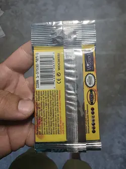 BASE SET (Charizard Art) SEALED HANGER/LONG CRIMP Booster Pack WOTC Pokemon Card - Image 5