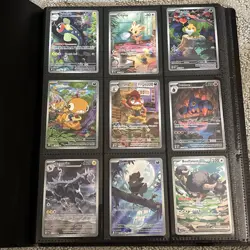 Pokemon TCG Binder W/ Mixed Lot Of 70 Cards - Image 1