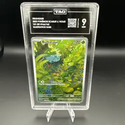 Pokemon TCG Bulbasaur Scarlet & Violet 151 Art Rare Card 166/165 - Image 1