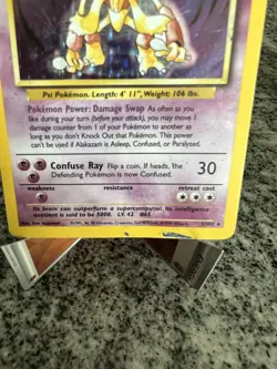 Alakazam 1/102 Holo Rare Base Set Unlimited Card Pokemon TCG - Image 2
