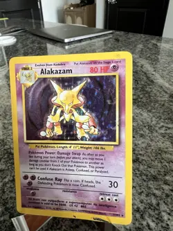 Alakazam 1/102 Holo Rare Base Set Unlimited Card Pokemon TCG - Image 3