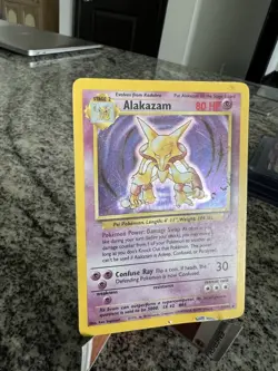 Alakazam 1/102 Holo Rare Base Set Unlimited Card Pokemon TCG - Image 4