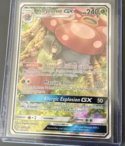 Pokemon Vileplume GX TCG Cosmic Eclipse Holo Card 211/236 Full Art Ultra Rare - Image 1