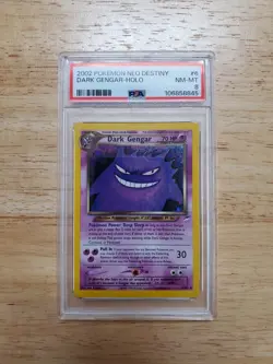 Pokemon PSA 8 NM/MINT 2002 Dark Gengar Neo Destiny Holo Card - Image 1